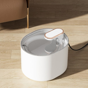 Distributeur d'eau électrique pour animaux de compagnie 3L fontaine d'eau automatique pour chat bol d'alimentation en eau muet moteur ordinaire blanc SH64041614-20