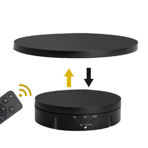 Présentoir de prise de vue en direct pour bijoux rotatifs 2 en 1 enfichable, couleur: télécommande noire SH33031998-20