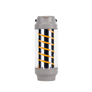 Lampe à spirale de camping en plein air éclairage étanche lampe suspendue de tente multifonctionnelle (gris clair) SH801A1327-20