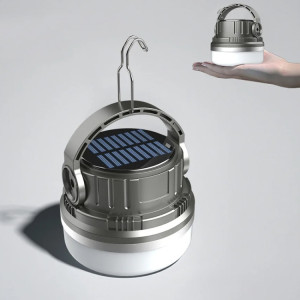 Lumière de tente solaire M10 avec alimentation Portable, lumière de Camping portative, lumières d'ambiance Vintage d'extérieur (vert) SH901A1165-20