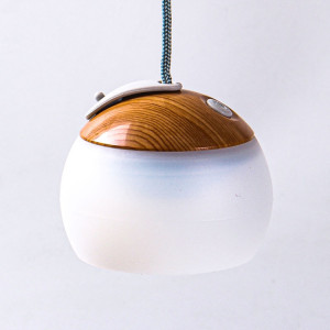 Lanterne de camping rétro rechargeable Haning Hook Night Light (grain de bois) SH401F1381-20