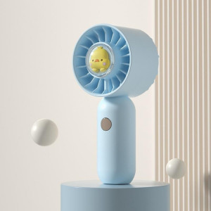 La main tient un petit ventilateur de poche portable, style : canard bleu. SH4102814-20