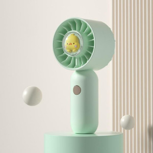 La main tient un petit ventilateur de poche portable, style : canard vert. SH41031324-20