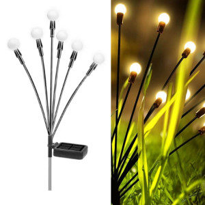 La luciole solaire allume les lumières imperméables de pelouse de jardin extérieur de Noël, couleur: lumière chaude de 6 têtes SH46011050-20