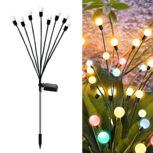 La luciole solaire allume les lumières imperméables de pelouse de jardin extérieur de Noël, couleur: lumière de couleur de 8 têtes SH46044-20