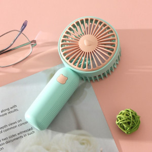 Petit ventilateur électrique de bureau portatif de chargement USB portatif (vert) SH801B1721-20