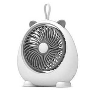 Ventilateur électrique de bureau d'oreille d'animal portatif de dortoir, modèle : Version directement insérée blanche SH8404618-20
