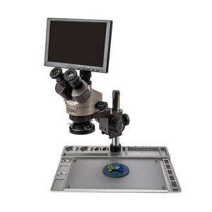 BAKU BA-011 Microscope électronique binomial Évaluation de bijoux Réparation de téléphone portable avec plate-forme de réparation de patch PCB ( 220V) SB001A1508-20