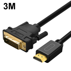 VEGGIEG HDMI vers DVI Computer TV HD Monitor Converter Cable Can Interchangeable, Longueur: 3m SV7504465-20
