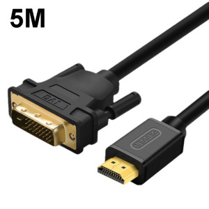 VEGGIEG HDMI vers DVI Computer TV HD Monitor Converter Cable Can Interchangeable, Longueur: 5m SV75051379-20