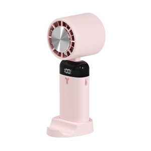 Petit ventilateur silencieux portatif portatif USB chargeant un mini ventilateur pliant, style : style de refroidissement (rose) SH42011719-20