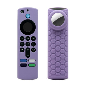 2pcs boîtier de télécommande pour Amazon Fire TV Stick 2021 ALEXA 3ème génération avec support Airtag (violet) SH501H1982-20