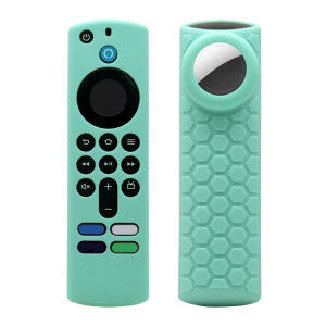 2pcs boîtier de télécommande pour Amazon Fire TV Stick 2021 ALEXA 3ème génération avec support Airtag (vert menthe) SH501I556-20
