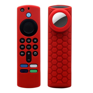 2pcs boîtier de télécommande pour Amazon Fire TV Stick 2021 ALEXA 3ème génération avec support Airtag (rouge) SH501J1826-20