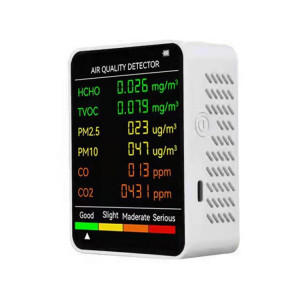 Détecteur de qualité de l'air PM2.5/PM10 Moniteur de qualité de l'air intérieur (blanc) SH301A899-20