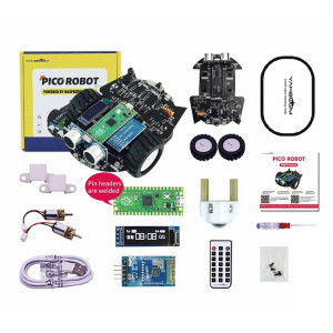 Kit de carte de développement de voiture intelligente de programmation Yahboom Python pour Raspberry Pi Pico (robot Pico) SY201A1094-20