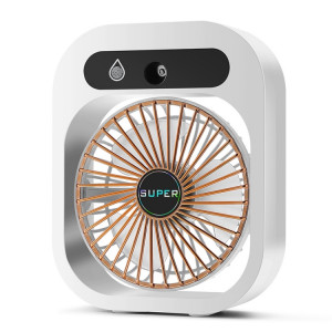 Ventilateur de climatiseur d'humidification de charge USB ventilateur de refroidissement portable de bureau Nano Spray (blanc) SH401A1935-20