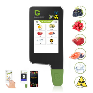Greentest ECO6 détecteur environnemental de rayonnement nucléaire de qualité de l'eau de nitrate de nourriture de légumes, de fruits et de viande, prise ue (noir) SG401B391-20
