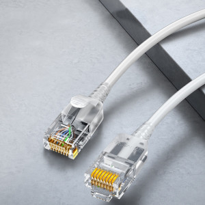 Câble Ethernet SAMZHE Cat6A câble de raccordement réseau UTP 0,5 m (blanc) SS501B530-20