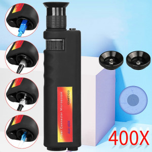 Comptyco AUA-400X Microscope à fibre optique portable 400 fois pour connecteur FC/SC/ST/LC SC01441588-20