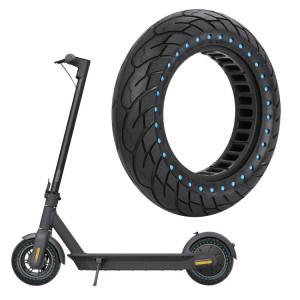 Pour Kugoo M4 Scooter électrique 10 pouces gonflable nid d'abeille solide pneu à plat (fente 36mm bleu) SH401A1338-20