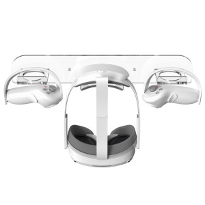 Pour Meta Quest Pro/Pico 4 VR support de montage mural en acrylique poignée cintre (Transparent) SH801B1514-20