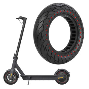 Pour Scooter électrique Ninebot MAX G30, pneu gonflable solide en nid d'abeille 10x2.5 (fente de 44mm rouge) SH701C572-20