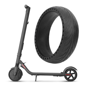 Pour scooter Ninebot ES1/2/4 8 x 2,125 pouces extérieur pas besoin de gonfler le pneu (noir) SH301A1492-20