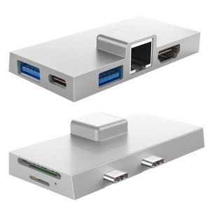 Pour Surface Pro 8/9/X double moyeu d'extension d'ordinateur type-c Station d'accueil 7 en 1 SH03841352-20