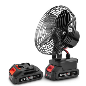 Sèche-cheveux extérieur à ventilateur puissant portable HILDA, prise américaine, style: 6 pouces avec 2 batteries + 1 chargeur (3000 mAh) SH3404624-20