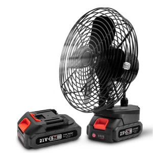 Sèche-cheveux extérieur à ventilateur puissant portable HILDA, prise américaine, style: 8 pouces avec 2 batteries + 1 chargeur (1500 mAh) SH3406803-20