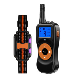 Dispositif de dressage de chien télécommandé électronique intelligent Bouchon d'écorce d'animaux étanche, style: pour un chien (orange) SH701B1248-20