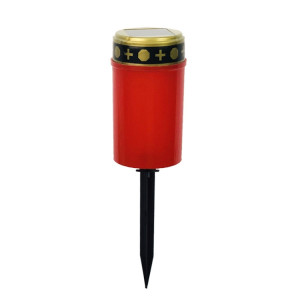 Lumière de tombe à induction solaire, bougie d'extérieur à LED étanche, spécification: avec clous de terre rouges SH5902597-20