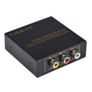 FJGEAR FJ-HA1308 Convertisseur HDMI vers AV Prise en charge NTSC PAL avec mise à l'échelle automatique de l'écran SF07691770-20