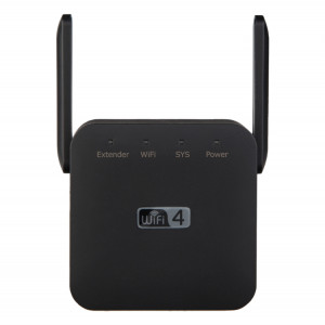 Amplificateur Wi-Fi 2.4G 300M, répéteur WiFi longue portée, Booster de Signal sans fil, prise ue, noir SH20051654-20