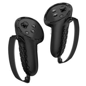Housse de protection antidérapante en Silicone pour contrôleur Meta Quest 3, accessoires VR (noir) SH201A1356-20