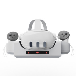 Base de chargement pour casque Meta Quest 3 VR, support de charge rapide mural avec indicateur LED (gris blanc) SH201A1932-20