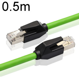 Câble industriel Gigabit à Double blindage CAT6 de 0.5m, résistant aux vibrations et très Flexible, pour chaîne de traînée SH0401276-20