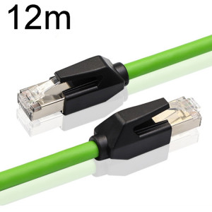 Câble industriel Gigabit à double blindage CAT6 de 12 m, résistant aux vibrations et très flexible, pour chaîne de traînée SH04081424-20