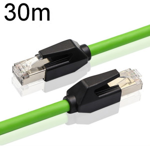 Câble industriel Gigabit à double blindage CAT6 de 30 m, résistant aux vibrations et très flexible, pour chaîne de traînée SH04131728-20