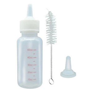 3 pièces/ensemble 50ml nouveau-né animal de compagnie doux mamelon lait bouteille ensemble chiot chats fournitures d'alimentation SH52011240-20