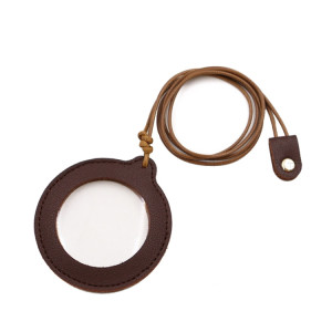 Loupe suspendue réglable 3X, loupe portable pour personnes âgées avec étui en cuir (café) SH901C1628-20