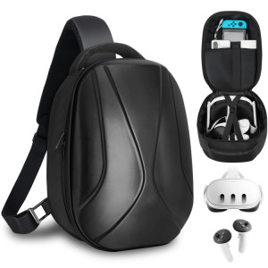 Pour Meta Quest 3 valise rigide sac à dos à bandoulière à capacité extensible SH24261479-20