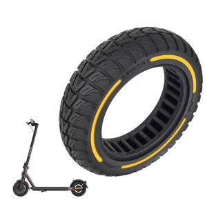 Pneus en nid d'abeille tout-terrain colorés 10 x 2,5-7 pouces pour scooter Xiaomi 4/4 Pro (jaune) SH801B420-20