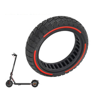 Pneus en nid d'abeille tout-terrain colorés 10 x 2,5-7 pouces pour scooter Xiaomi 4/4 Pro (rouge) SH801C1063-20