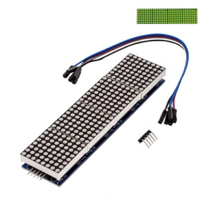 Module de battage de points MAX7219 Module de contrôle LH à puce unique, affichage 4 en 1 avec câble 5P, spécification: lumière verte SH9002911-20