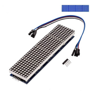 Module de battage de points MAX7219 Module de contrôle LH à puce unique, affichage 4 en 1 avec câble 5P, spécification: lumière bleue SH9003937-20