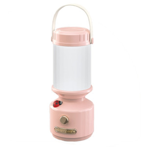 Veilleuse de chevet LED tripolaire à intensité variable, lumière ambiante décorative de Camping (rose) SH501B873-20