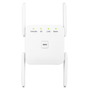 Le répéteur d'extension WiFi 1200Mbps 2.4G / 5G prend en charge le port Ethernet prise ue blanche SH34011807-20