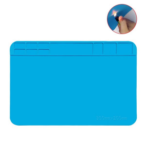 Banc de réparation d'ordinateur et de téléphone 30x20cm, tapis de Table de soudage en Silicone résistant aux hautes températures SH5601578-20